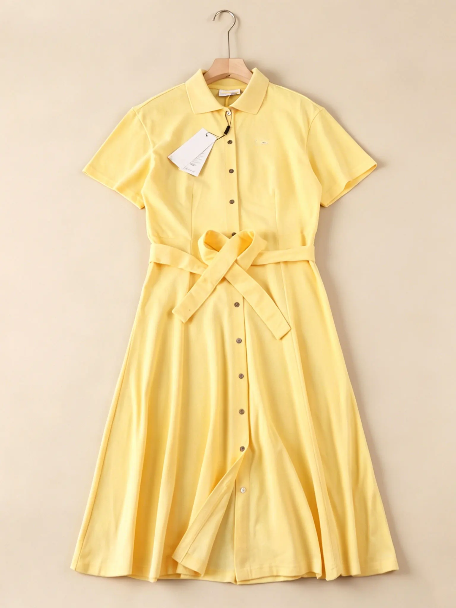 Women's Knitted Georgette Short Sleeve Dress Waist-Cinching Slimming Midi A-Line Skirt Casual Style College Style Trendy