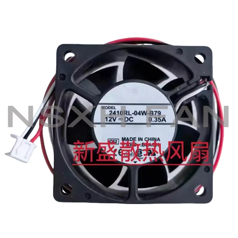 

6CM 2410RL-04W-B79 6025 12V 0.35A Server Dual Ball Bearing Cooling Fan