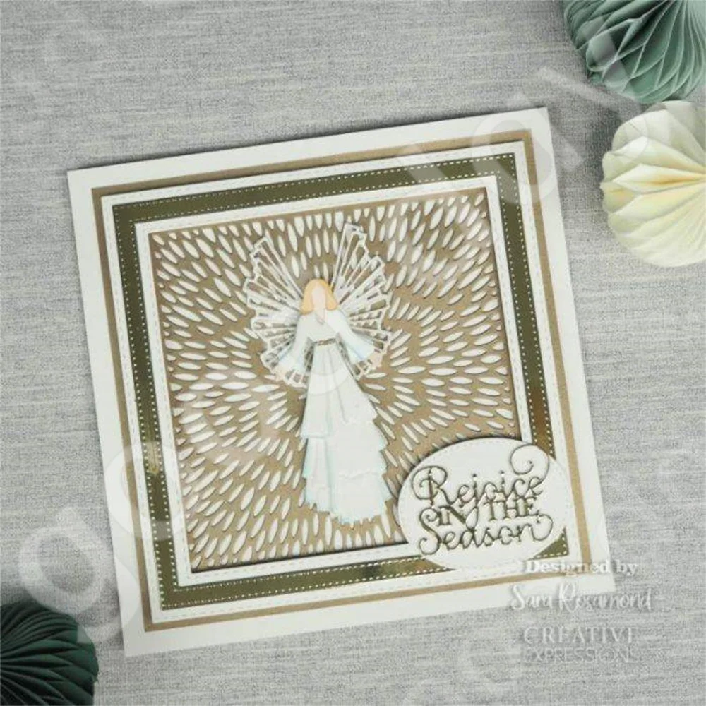 وصول عيد الميلاد جديد ملهمة الكلمات الزهور المعدنية يموت سجل القصاصات مذكرات الديكور قالب النقش بطاقة ذاتية الصنع اليدوية