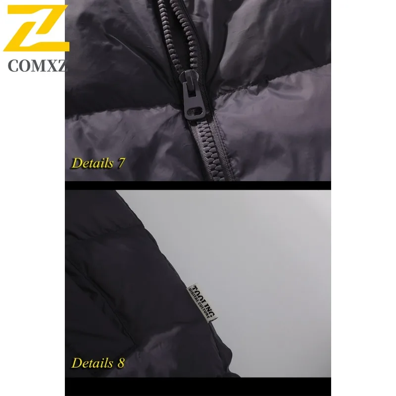 Men Outdoor Sports Windbreaker Winter Coat Thickened Cotton-Padded Jacket Waterproof Windproof Fleece Lined Thermal Outerwear