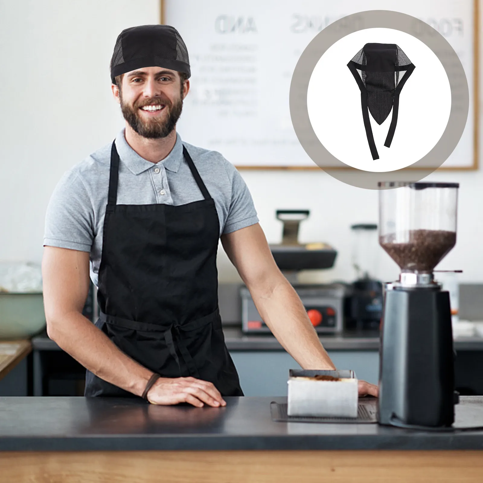 

Рабочая шапка шеф-повара из премиального хлопка, регулируемая, дышащая, для использования в ресторанах, на кухнях, в сфере общественного питания, отелях и школах.