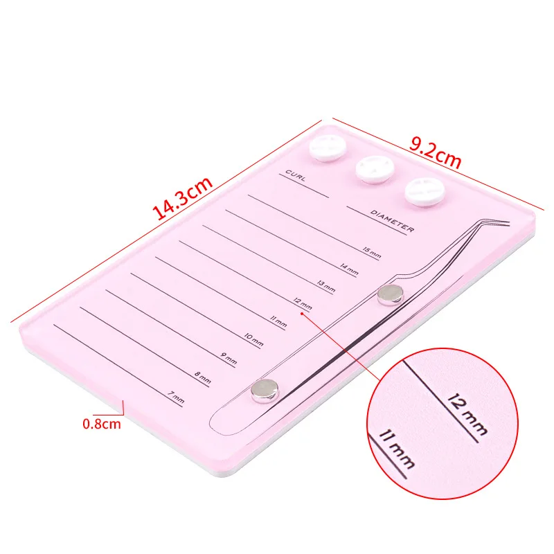 Acrylic Eyelash Holder Magnetic Suction Scale Plate False Lashes Tray Display Board Eyelash Extensions Supplies