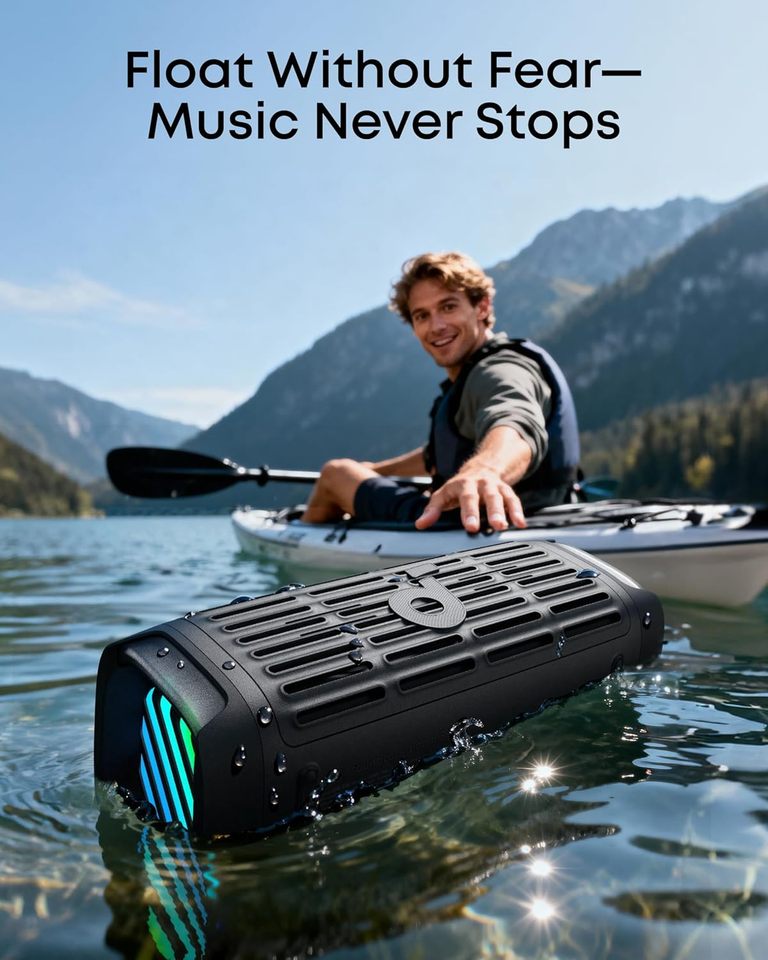  Anker Soundcore Boom 3i  Portable Speaker 50W BassUp 2.0 IP68 Waterproof Floating Outdoor  Speaker  for Camping Fishing 