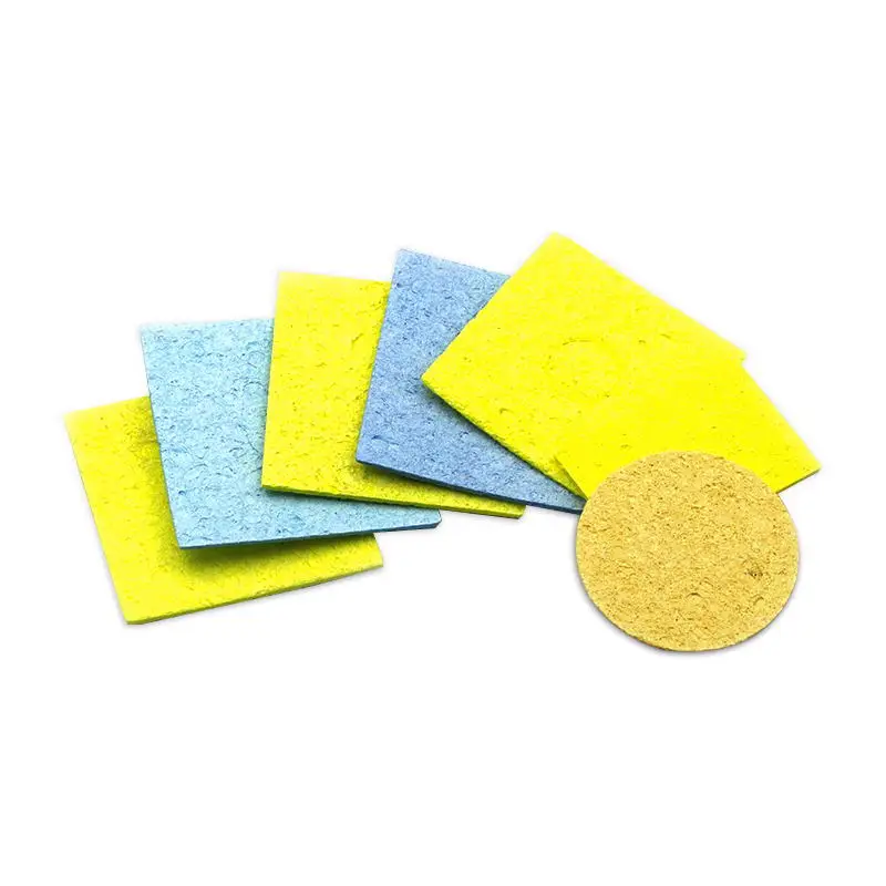 5Pack High Temperature Resistant Sponge Electric Soldering Iron Sponge Head Cleaning Sponge Pad Thickening Welding Access