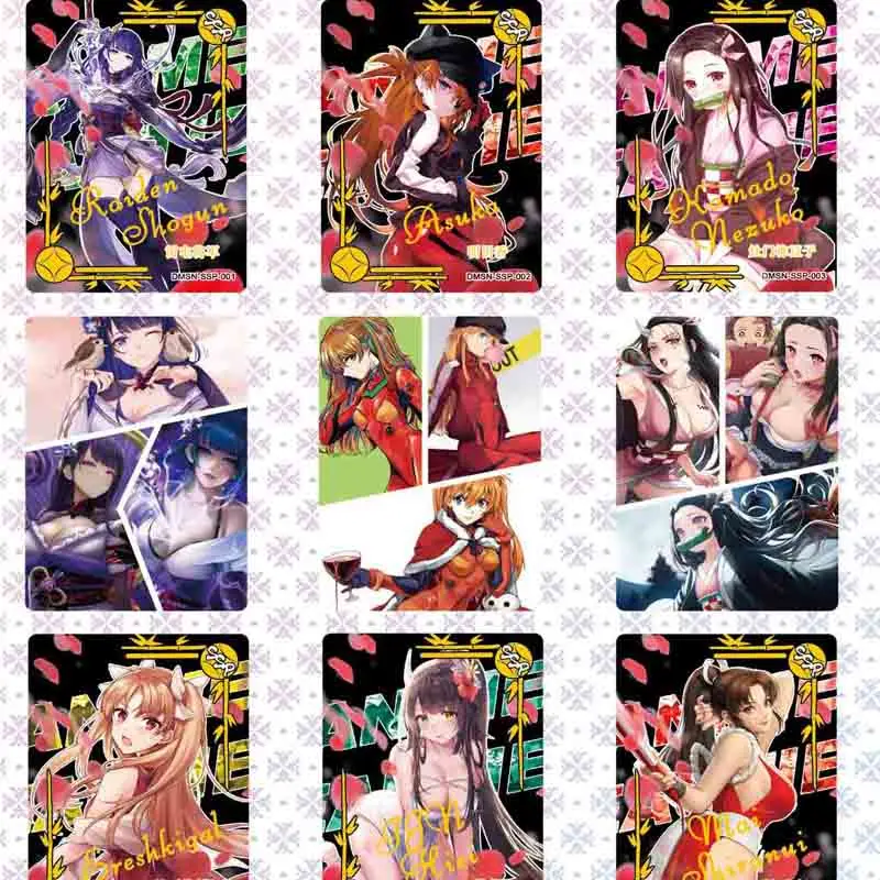 Dea Story Collection Card Anime Beauties Girl Card Back Multi-dimensionale forma di riflessione giochi per feste carte da gioco