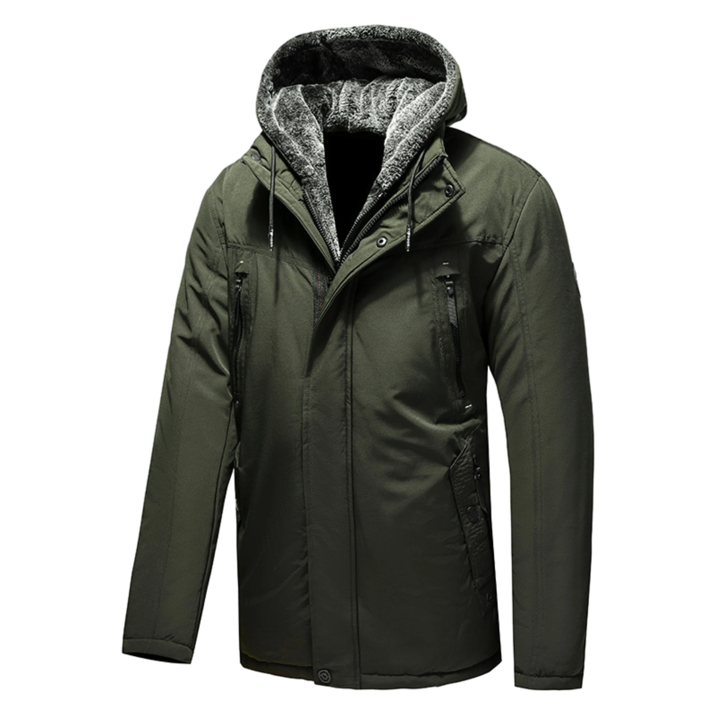 Chaqueta atlética impermeable para hombre, cortavientos de lana SoftShell, abrigos de esquí para nieve con capucha