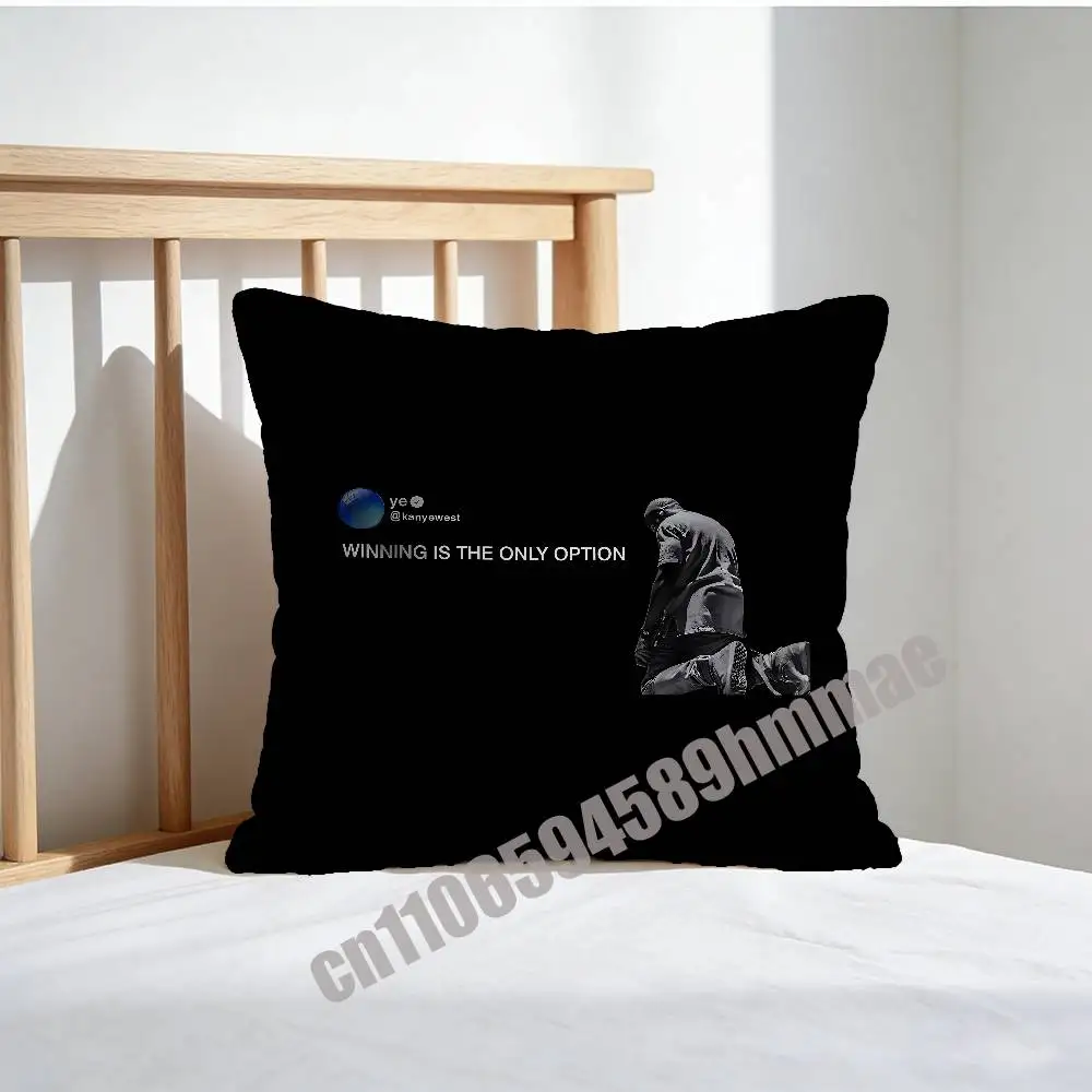 

Kanye West Winning Is The Only Option Throw Pillow Case Sham For 45x45cm 40x40cm Square Car Pillowcase Pad Cushion Cover