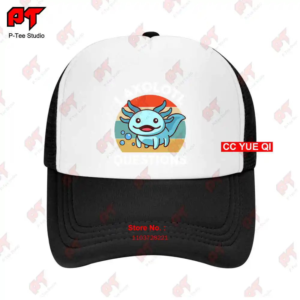 I Axolotl Questions Kids Blue Salamander Plush Axolotl Baseball Caps Truck Cap JTZ3