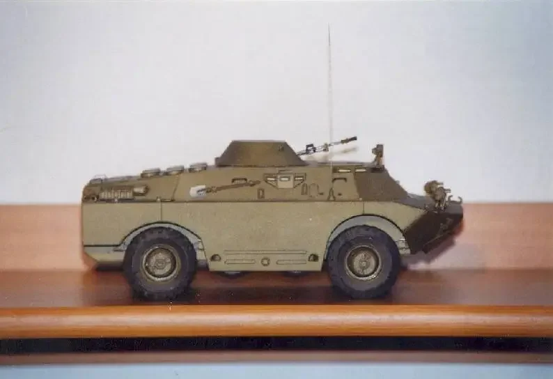 1:25 Scale BRDM-2 Amphibious Armoured Patrol Car DIY Handcraft PAPER MODEL KIT Puzzles Handmade Toy DIY