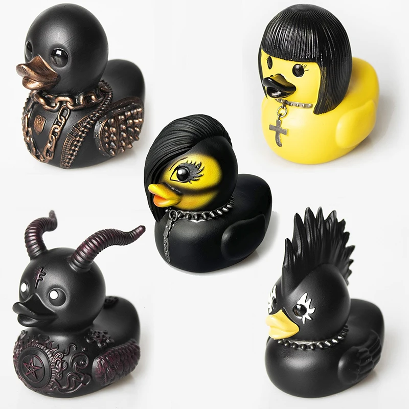 Duckieville Duck Satanic Duck Punk Duck Death Rock Duck Halloween Duck Resin Ornament