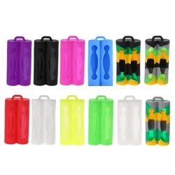 E56B Mini Soft Silicone for Case Protective Skin Cover Storage Bag For 2x 18650 Batte