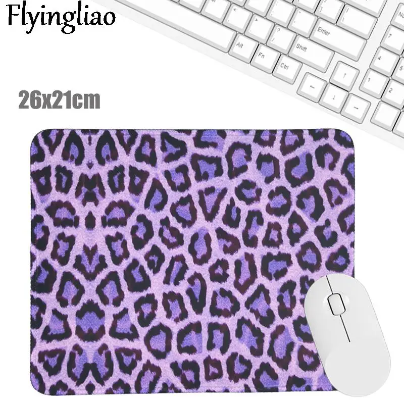 

Purple Leopard Print 3mm Mouse Pad Small Cute Girl Cartoon Game Ins Computer Office Oversized Thickened Table Mat