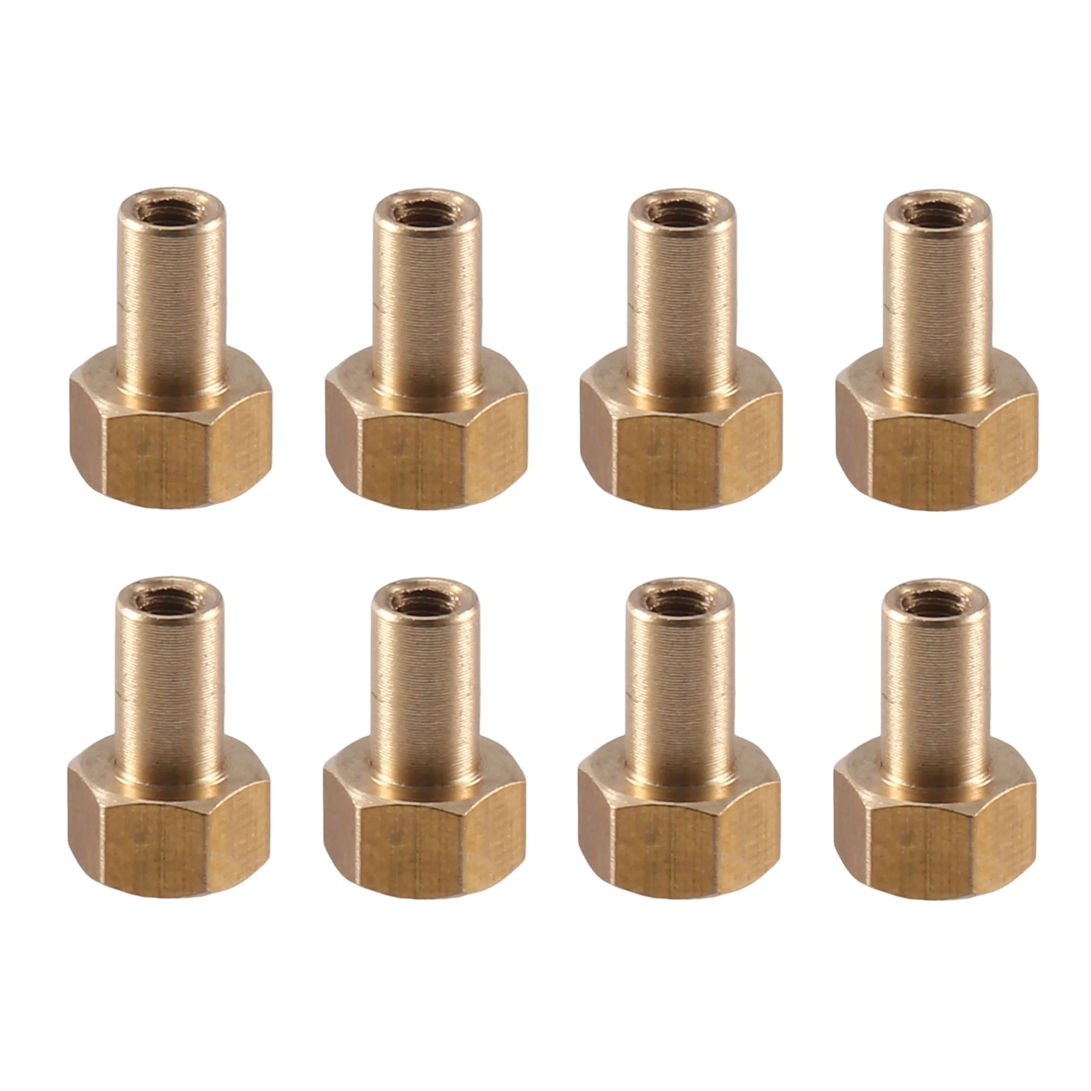 8PCS Brass 5mm 8mm M2 Long Wheel Nut For 1/24 RC Crawler Car Axial SCX24 AX24 Upgrade Parts Accessories