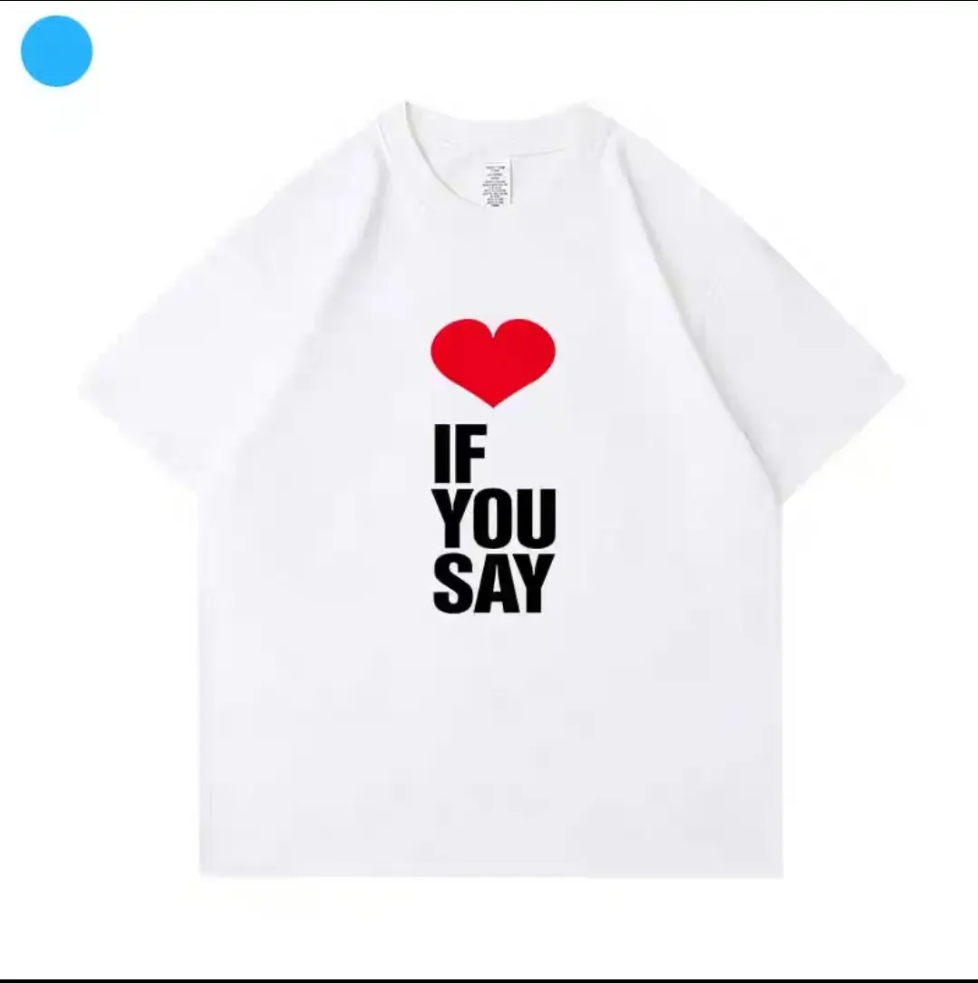 Kpop Niki Enhy Love If You Say T Shirts Men women Tshirt Unisex pen Cotton Clothing Summer Aesthetic High Quality Tees Shirts