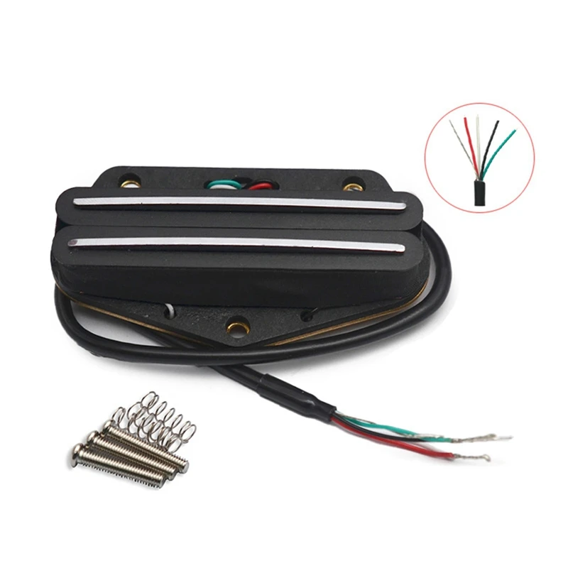 6 Pickup per chitarra Pickup Hot Dual Rails Mini Bridge Pickup per chitarra Tele