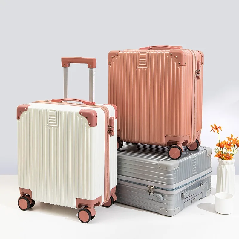 

20-дюймовый чемодан для ручной клади, женская маленькая мини-сумка для ручной клади, мужские дорожные сумки, детский чемодан на колесиках, кожаный чемодан оптом