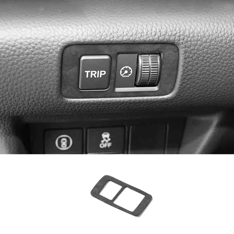 

For Honda Accord 10th Gen Facelift & INSPIRE 2021+ Dash Light Dimmer & TRIP Button Frame Trim Made of Alcantara Car Accessories