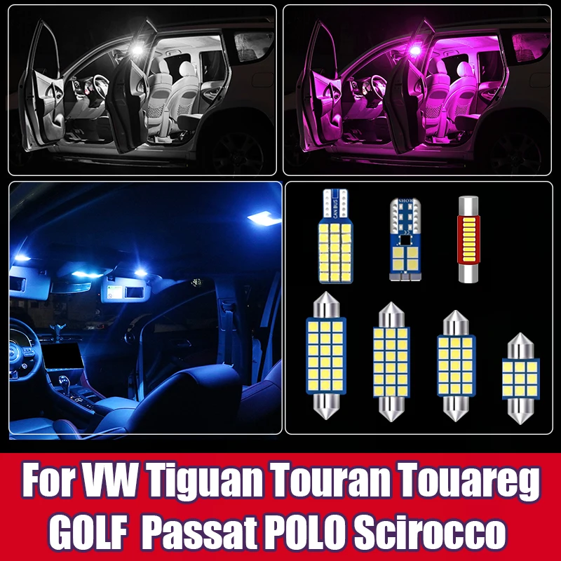 Accesorios de luz LED para coche, accesorio para VW Golf 3, 4, 5, 6, 7, MK5, MK6, MK7, Passat B5, B6, B7, B8, POLO 9N, 6R, 6C, Scirocco R, Tiguan,