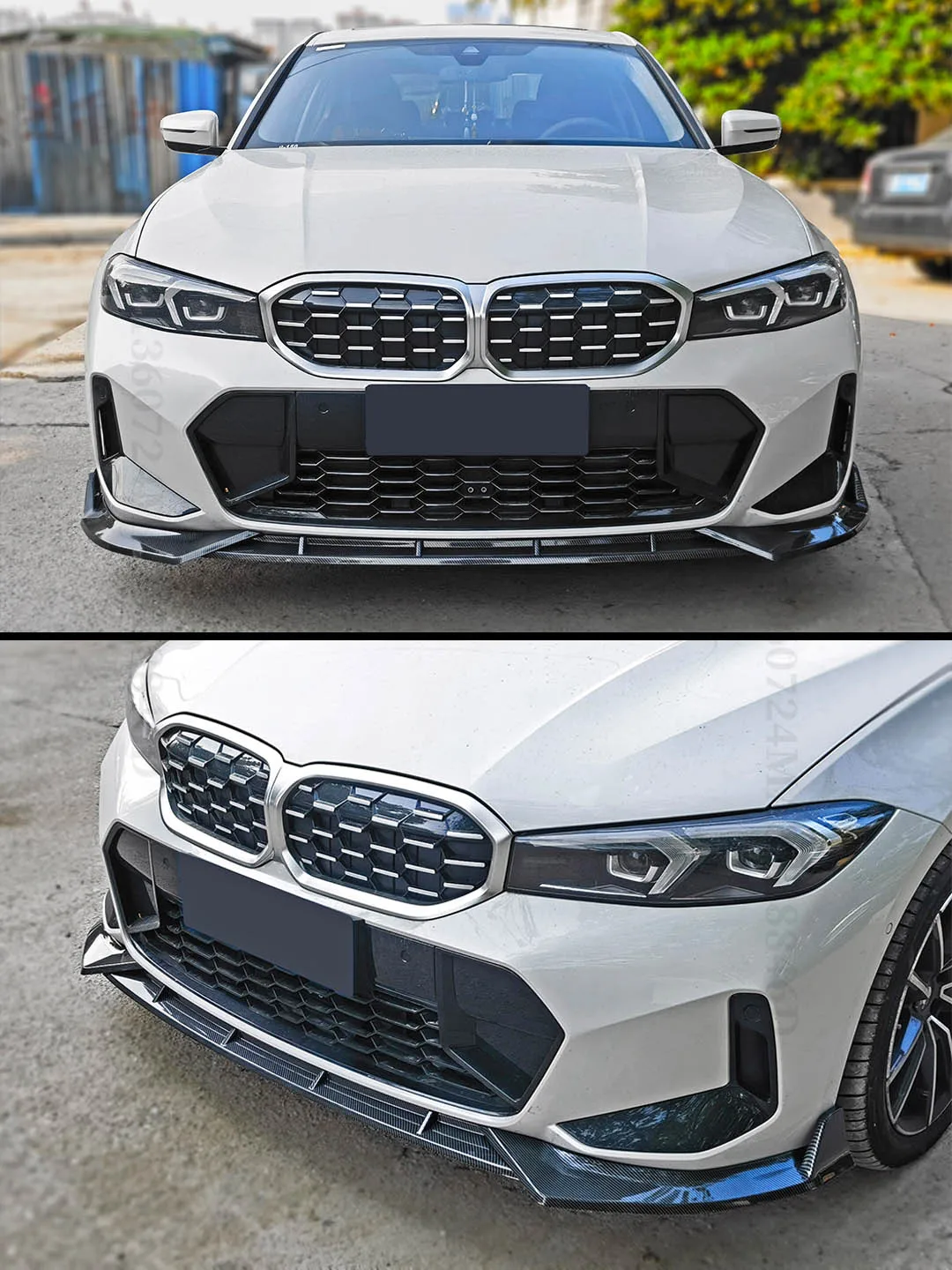 Front Bumper Lip Chin Air Dam Deflector Splitter For BMW 3 Series G20 G21 2023 330i 320d M340i Touring xDrive Tuning Body Kit