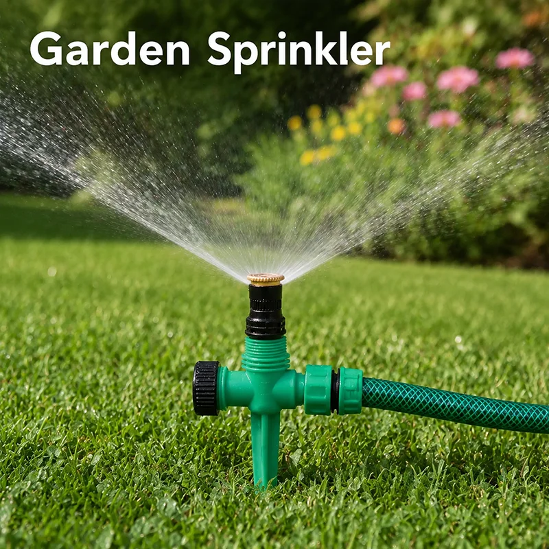 Garden Sprinkler Watering System, Rotating 360 Lawn Sprayer for Outdoor Yard, Agriculture, Greenhouse, Farm, Plants and Grass