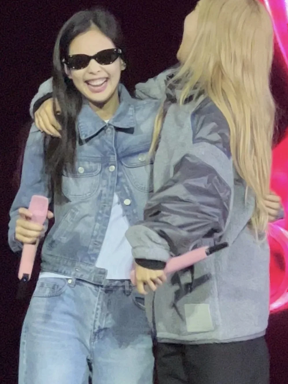 

Джинсовое пальто Jennie Concert в стиле ретро с вышивкой логотипа Long Sve ort Jaet, женское джинсовое пальто прямого кроя из смеси хлопка