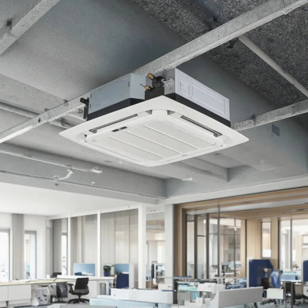 Aire Acondicionado Central VRV de Tipo Cassette de 4 Vías para Piso, Sistema VRF de 48000-60000 BTU, Fabricado en China