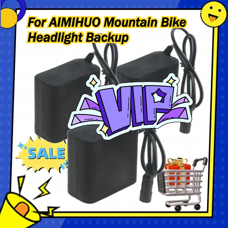 

20800/24000mAh 8.4V For AIMIHUO Mountain Bike Headlight Backup 8x18650 Li-ion Rechargeable Battery with Waterproof Silicone Case