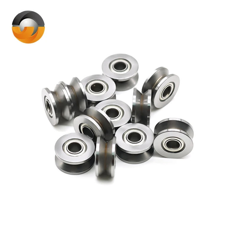 5 قطعة V624ZZ 4x13x6mm الصلب الخامس الأخدود تحمل المستخدمة في نظام الحركة الخطية مسار السكك الحديدية