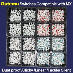 Outemu Blue Switch Mechanical Keyboard Custom Silent Linear Switches RGB Brown Red Key 3Pin SMD Gaming Compatible With MX Switch
