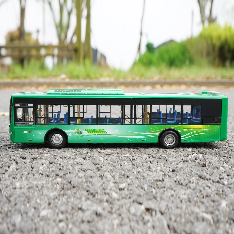 1:42 Passenger Bus ZK6125CHEVPG4 Hybrid Bus Car Model Collection Gift