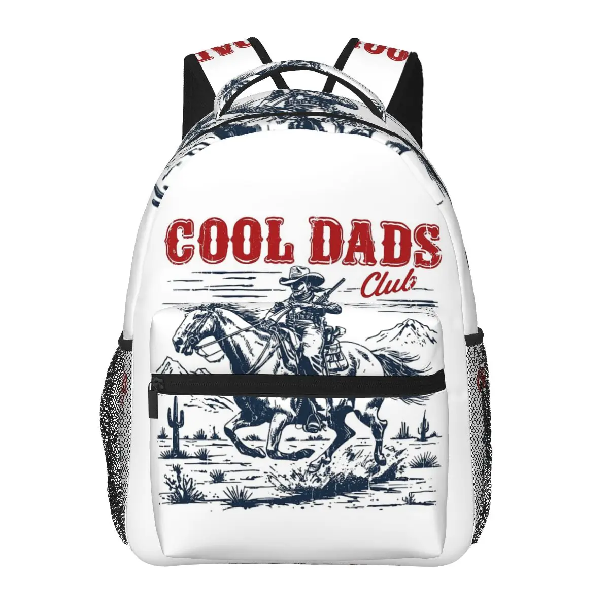 Cool Dads Club Student Backpack School Bag Hiking Travel Daypack for Boys Girls Fashion Bookbag Shoulder Bags