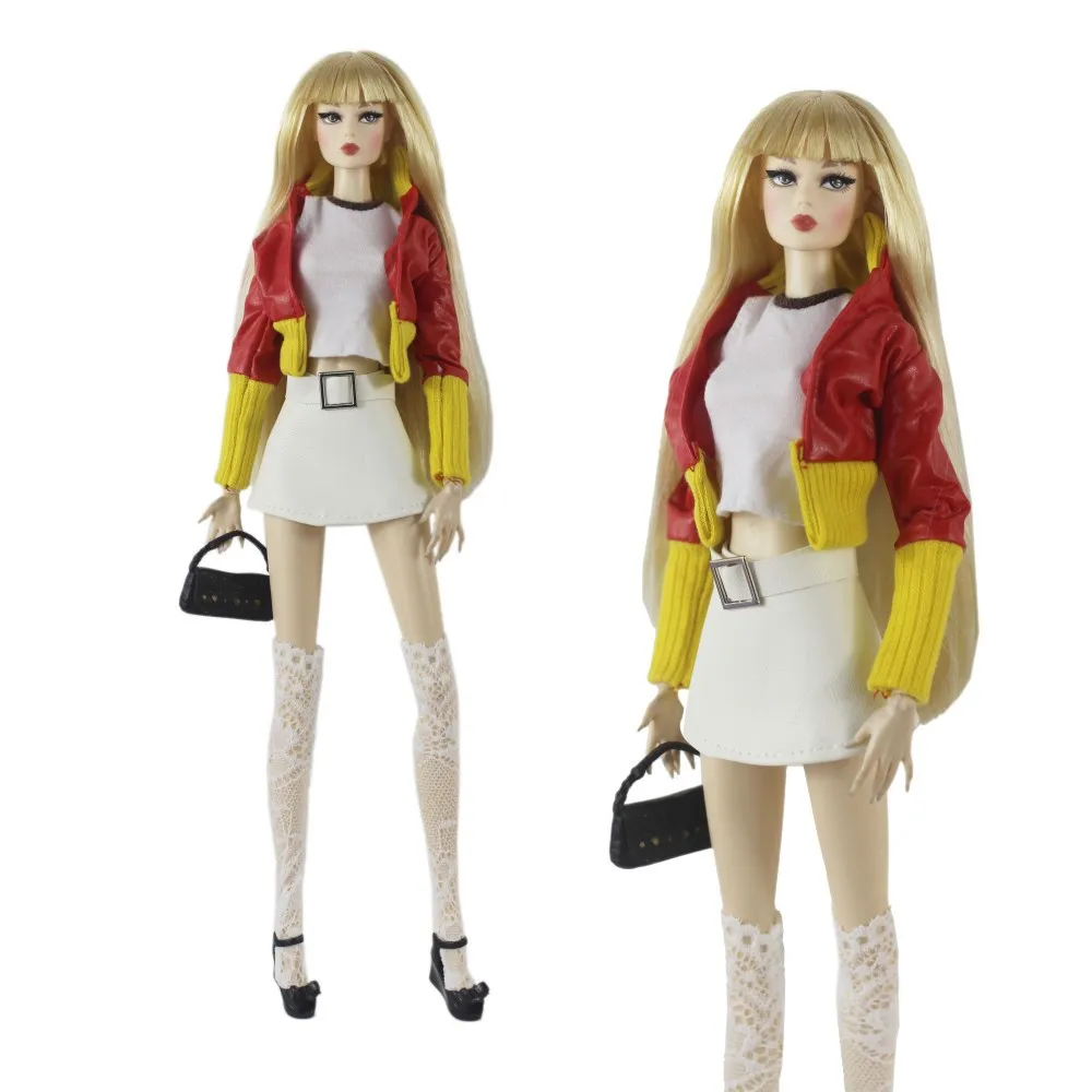 Fashion  warm b Outfit Set for 30cm BJD Barbie Blyth 1/6 MH CD FR SD Kurhn Doll Clothes Girl Figure Toy Accessories