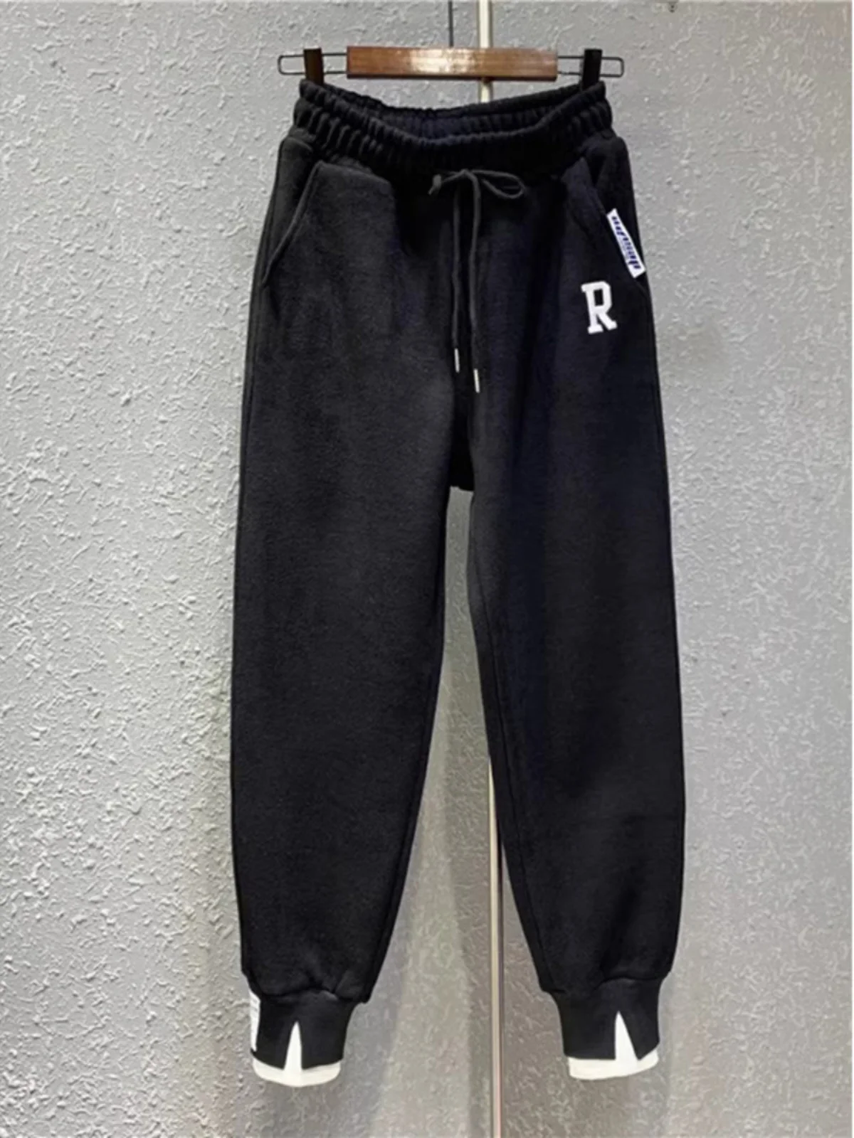 

Extra Large Autumn Winter Casual Trousers Men's Thin Sle Student High Street Loose Slimming Harlan Sweatpants Long Pants