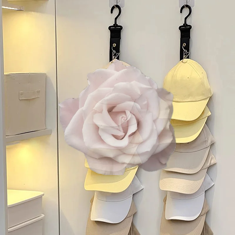 Popular Baseball Cap Storage Organizer With Eight Clips Wall Mounted Cap Holder Closet Storage Organizer Cap Hanger