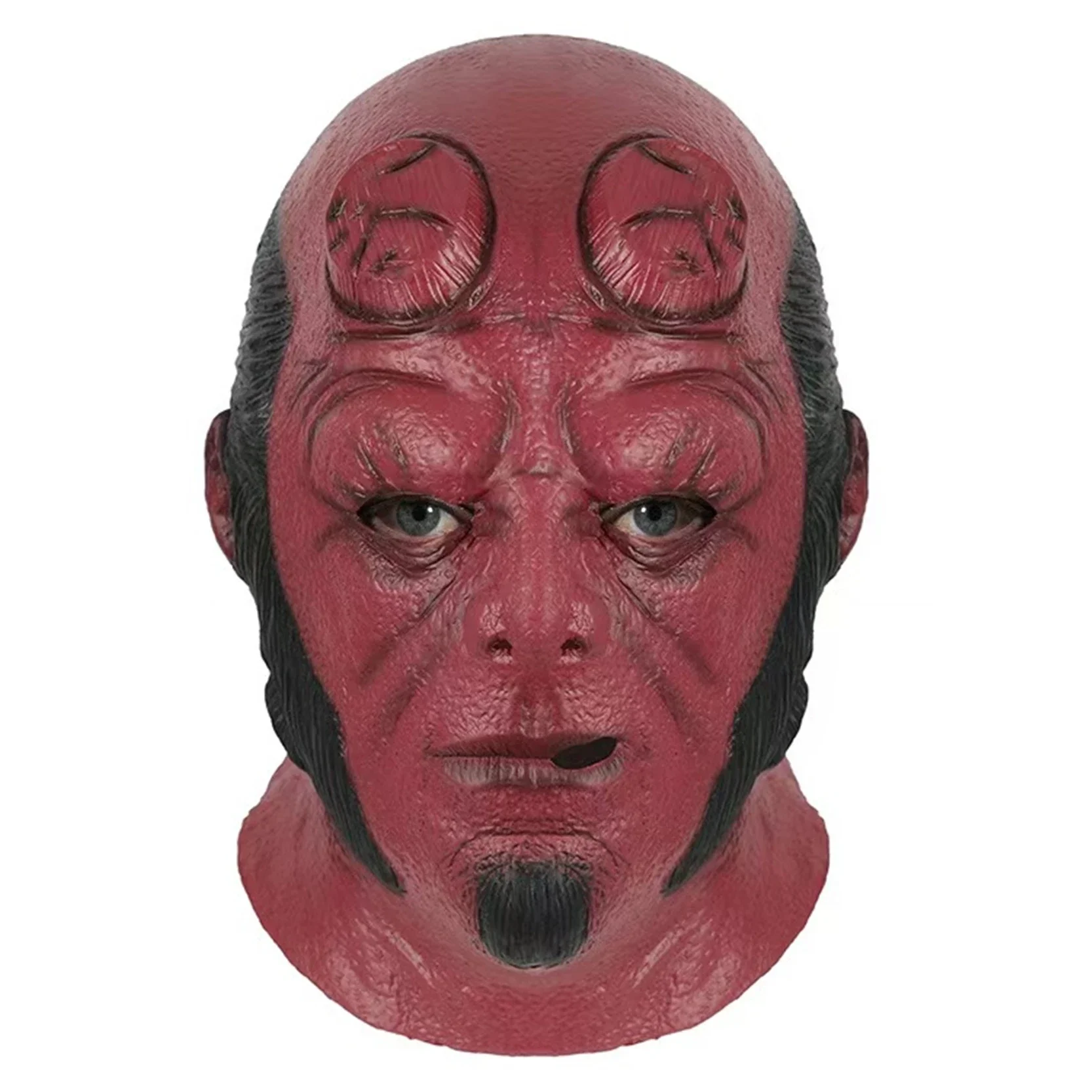 

Movie Hellboy Mask Cosplay Rise of the Blood Mask Queen Ox Horn Mask Adult Gloves Latex Hand Gauntlet Halloween Party Props