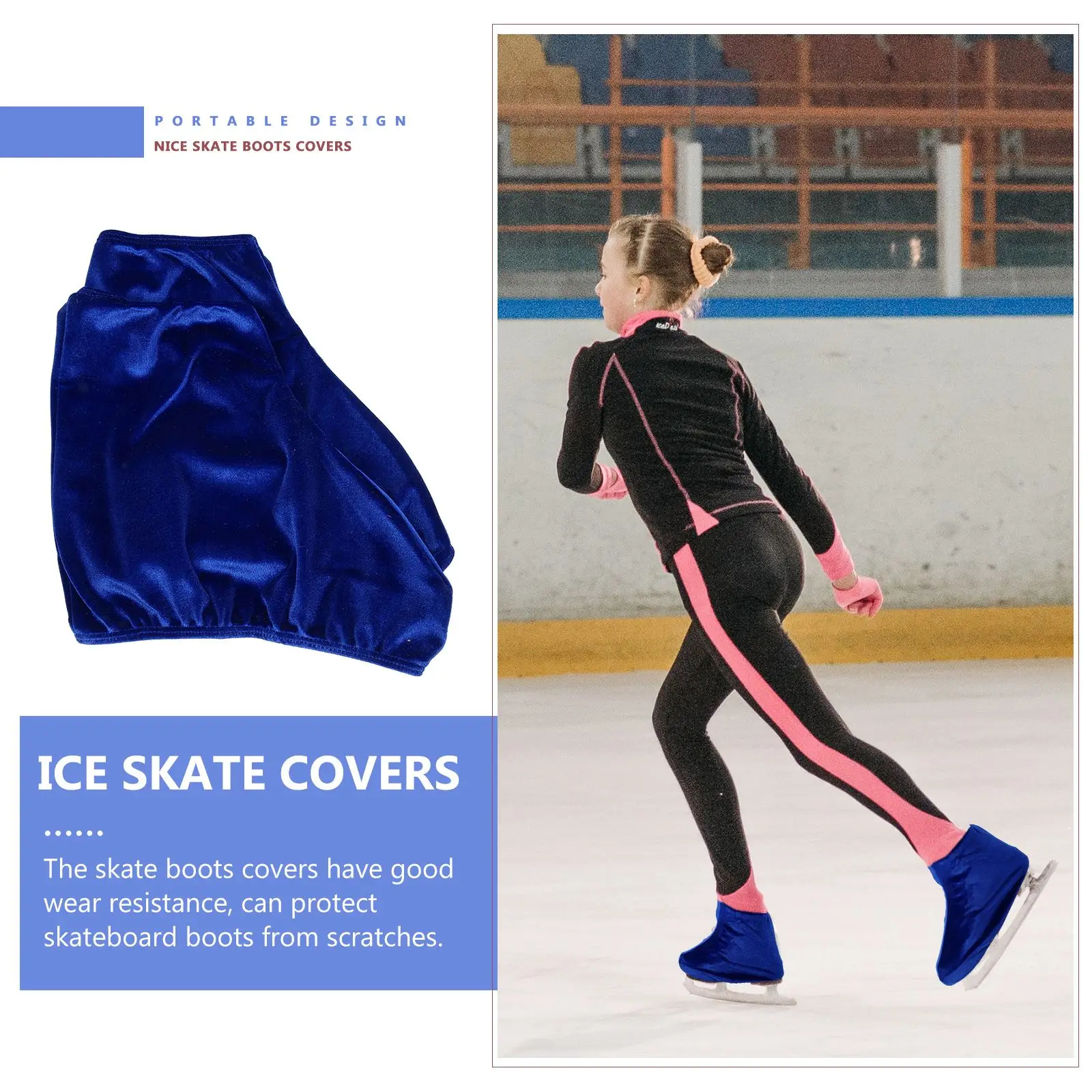 Skate Covers Figure Skating Accessories Hockey Equipment Ice Skates Artistic Girls Hokey 4 Wheels Washable Blade Protector for