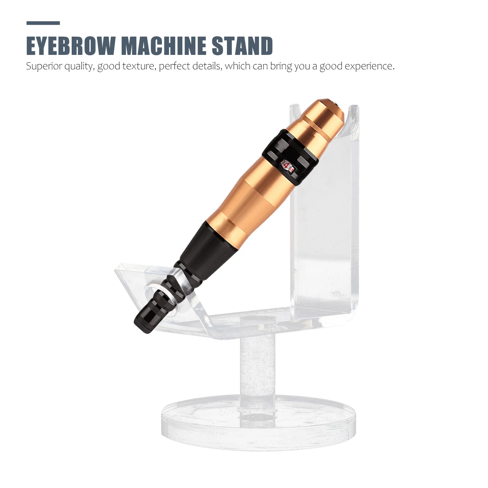 

1Pcs Transparent Acrylic Display Rack Multi-Functional Storage Holder Tattoo Machine Eyebrow Pen Desktop Organizer Stand