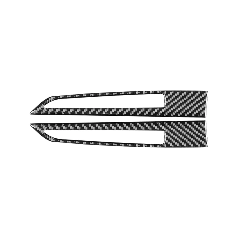 For Lexus GS 2013-2019 Car Interior Accessories Carbon Fiber Car Front Door Air Outlet Frame Trim Cover Decoration Stickers