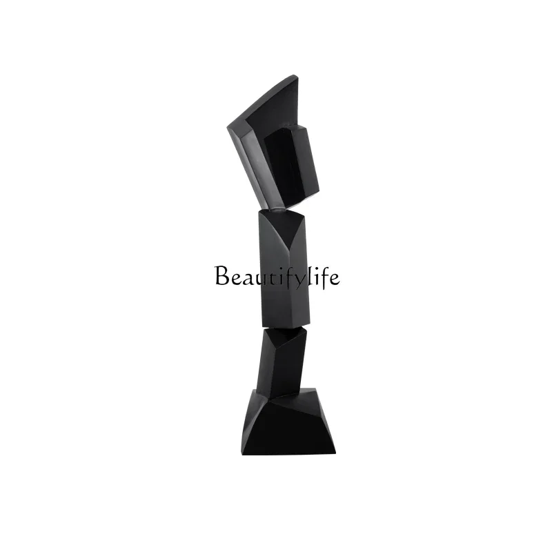 

FG44Creative abstract wood carving floor-to-ceiling ornaments Sales office decoration Solid wood sculpture artwork