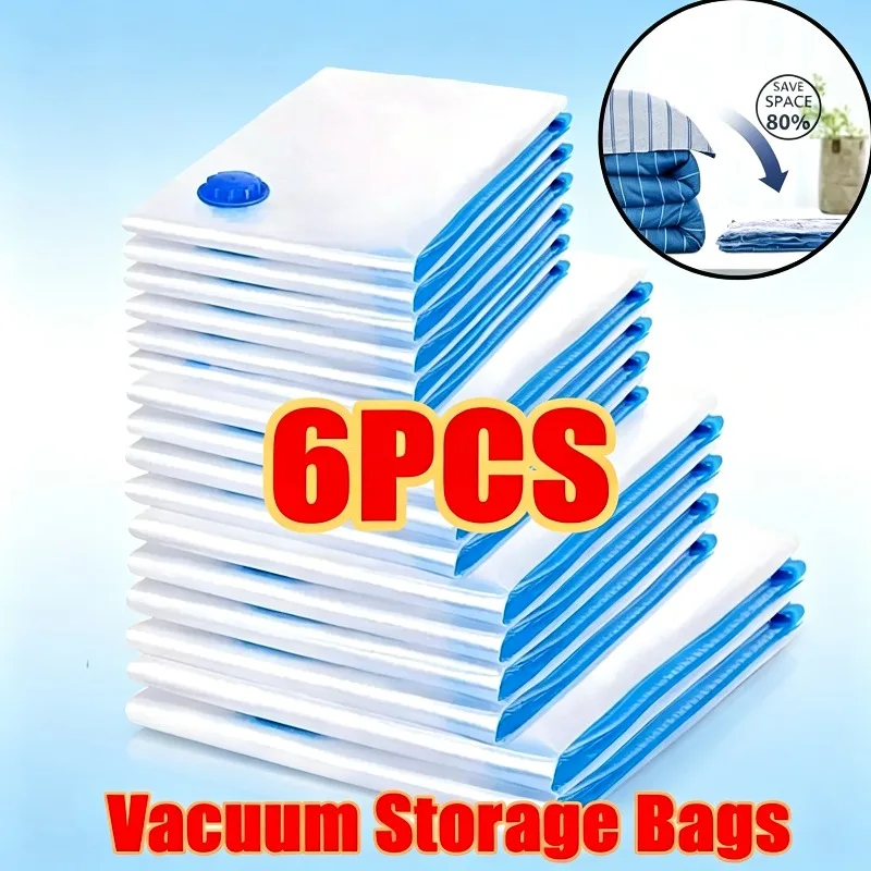 7 Sizes Reusable Vacuum Bags with Electric Pump Vacuum Compression Sealer Bag Mini Vacuum Sealer Machine for Clothes Organizer