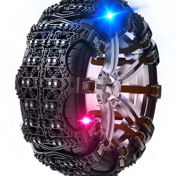

Universal Size spare parts car for truck Tyre Wheel Anti-skid Car snow Chain with LED