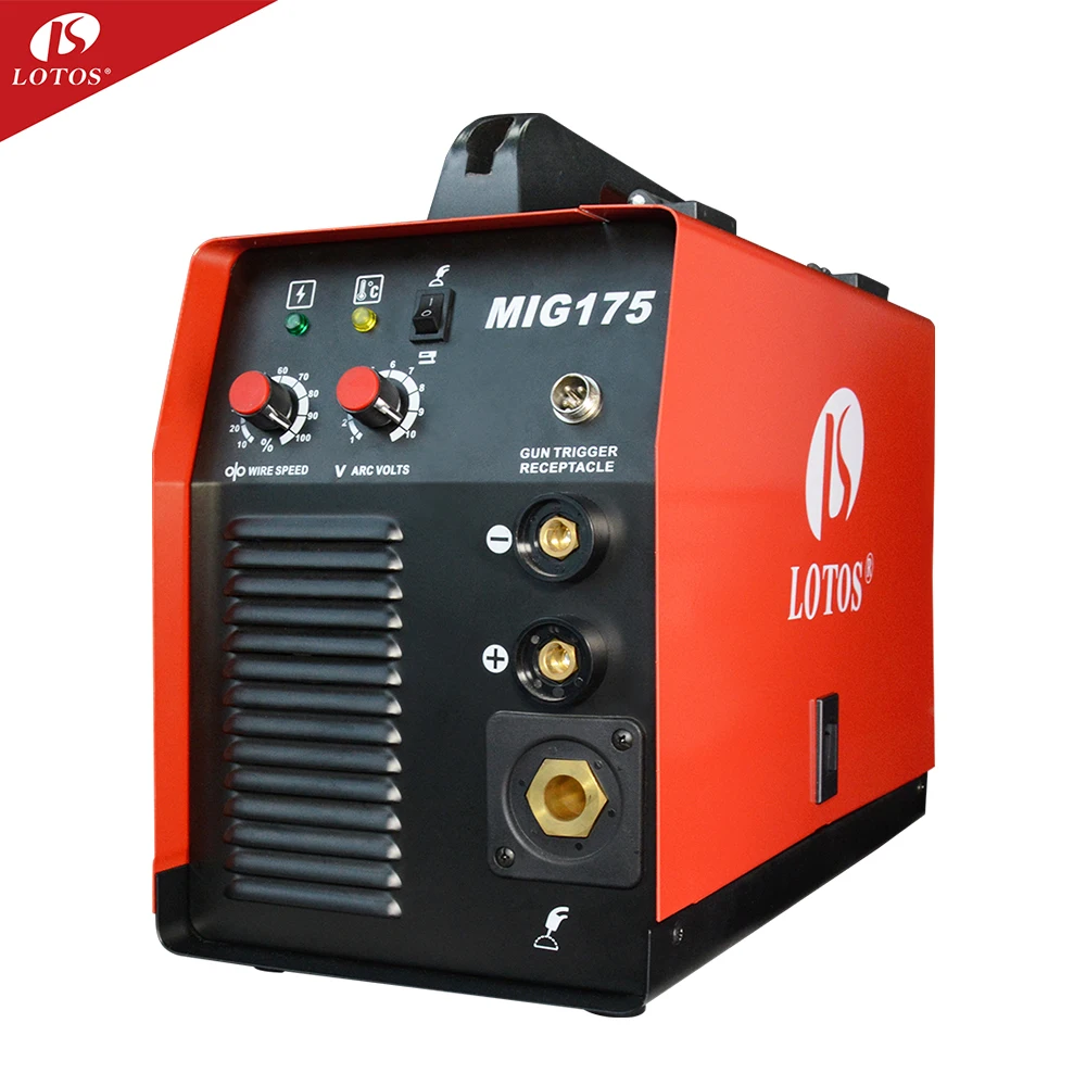 LOTOS MIG175 Small Welder Mig Co2 Welding Machine Price With Flux Cored Wire Feeder For Black Friday Sale Gift