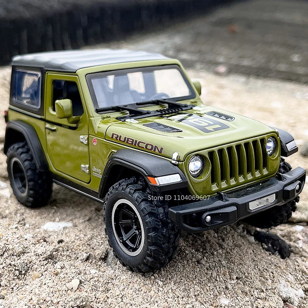 1:32 Wrangler Rubicon Tacoma Prado Model Speelgoed Auto Legering Diecast Terreinwagens Geluid Licht Trek Deuren Geopend Kids geschenken