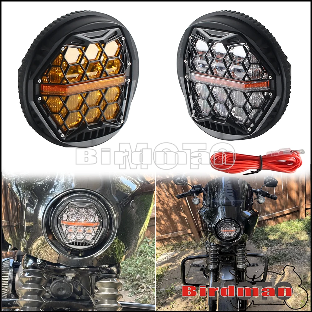 For Harley Sportster Dyna Softail FXSTD XL1200C XL883C FXST FXSTB FXSTC 5.75