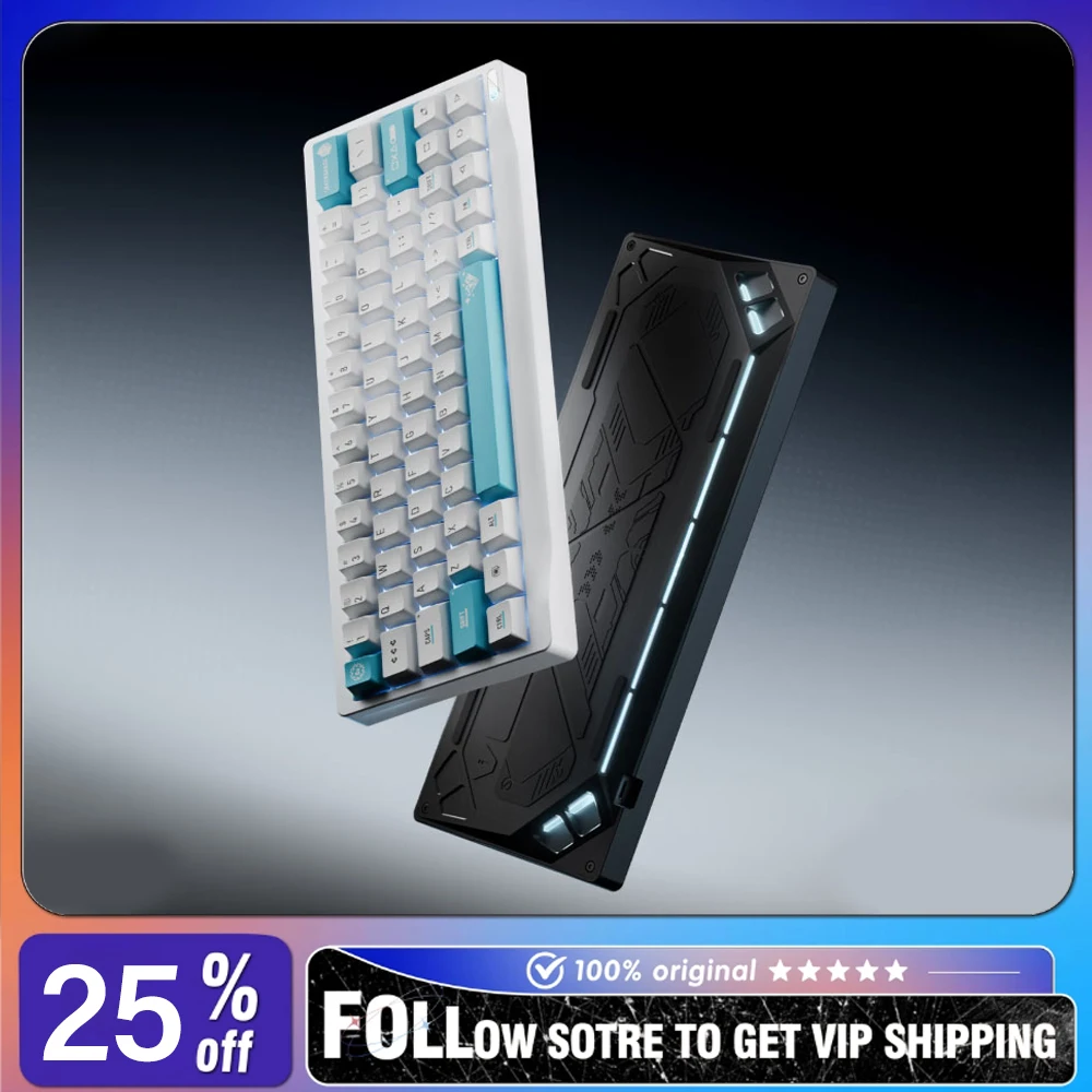 NDNH SF60 Magnetic Switch Game Wired Keyboard CNC Aluminum Alloy RGB Hot-Swappable for FPS 8K E-Sports Gamer Keyboard