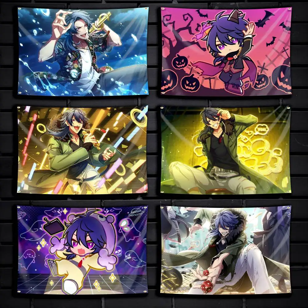Fling Posse A-Arisugawa Dice Gambler Flag Tapestry Banner for Bedroom Living Room Outdoor Camping Custom Supported