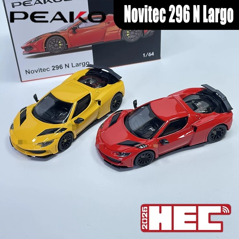 PEAKO 1:64 Novitec 296 N Largo Alloy Car Static Die Cast Vehicles