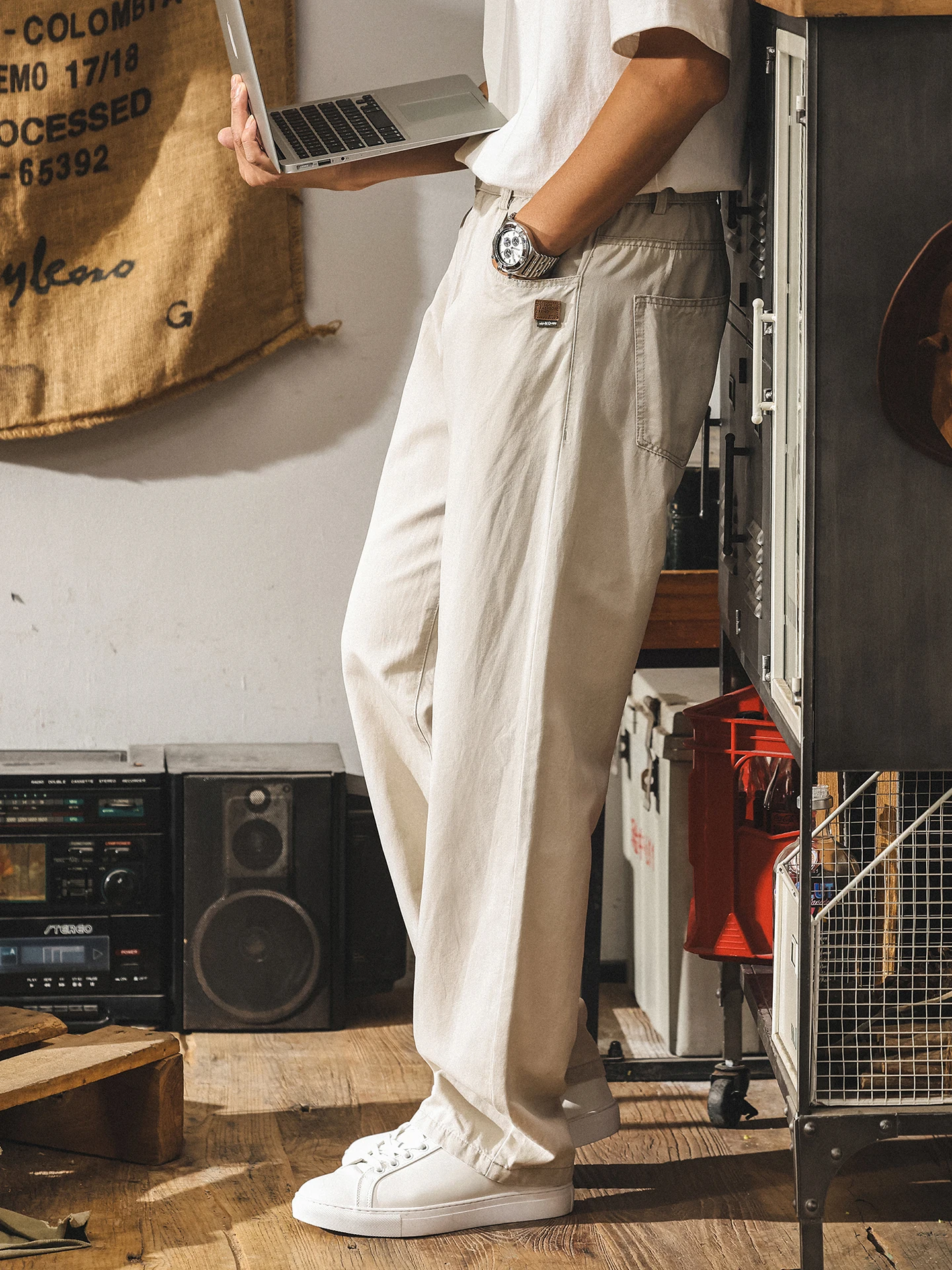 

LCelulose Men's Summer New Sle Casual Pants Loose Straight Thin Faion Commute Long Trousers Breathable Comfortable Cotton