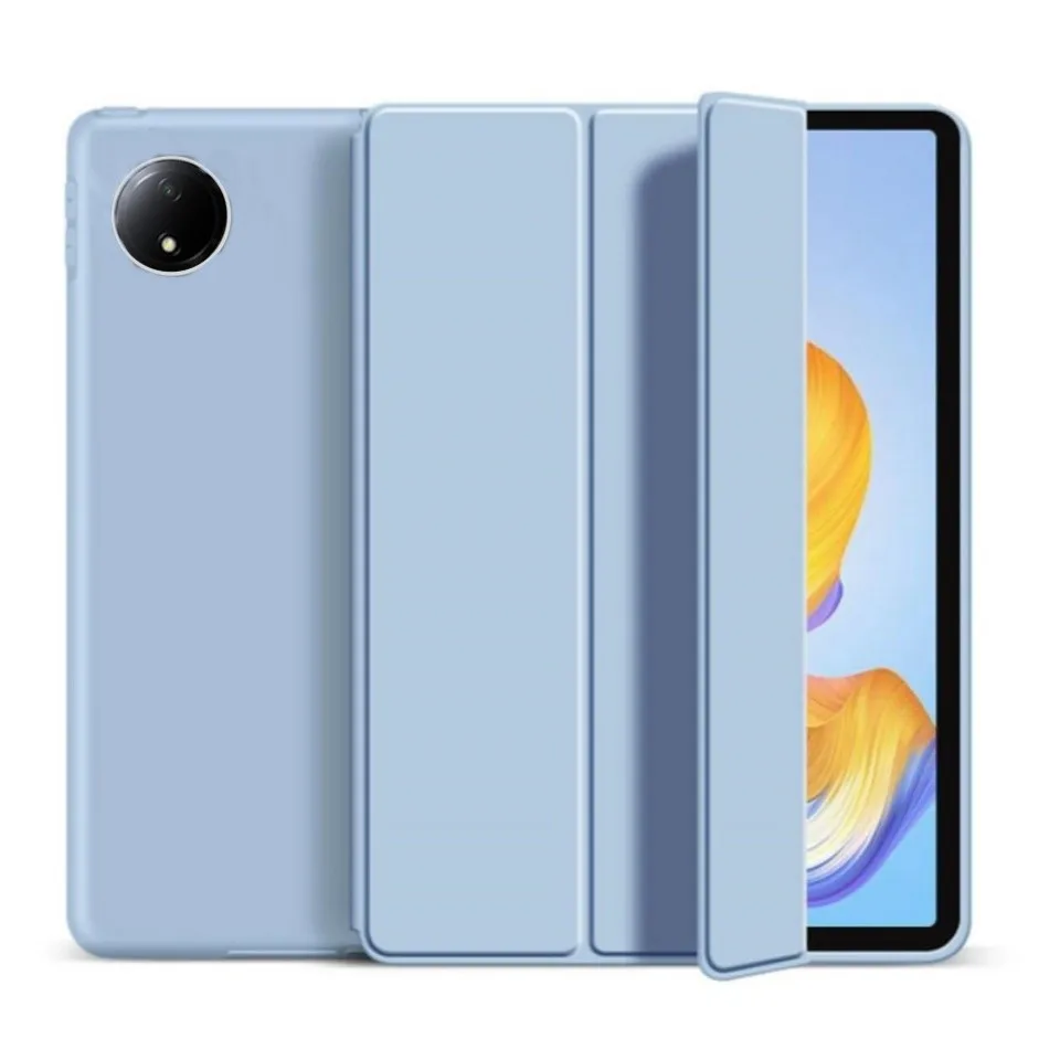 

Для Huawei MatePad Mini 8,8 дюйма 2025 MLR-AL00/MLR-AL10 Искусственная кожа Силиконовая задняя крышка из ТПУ Тонкая силиконовая магнитная подставка