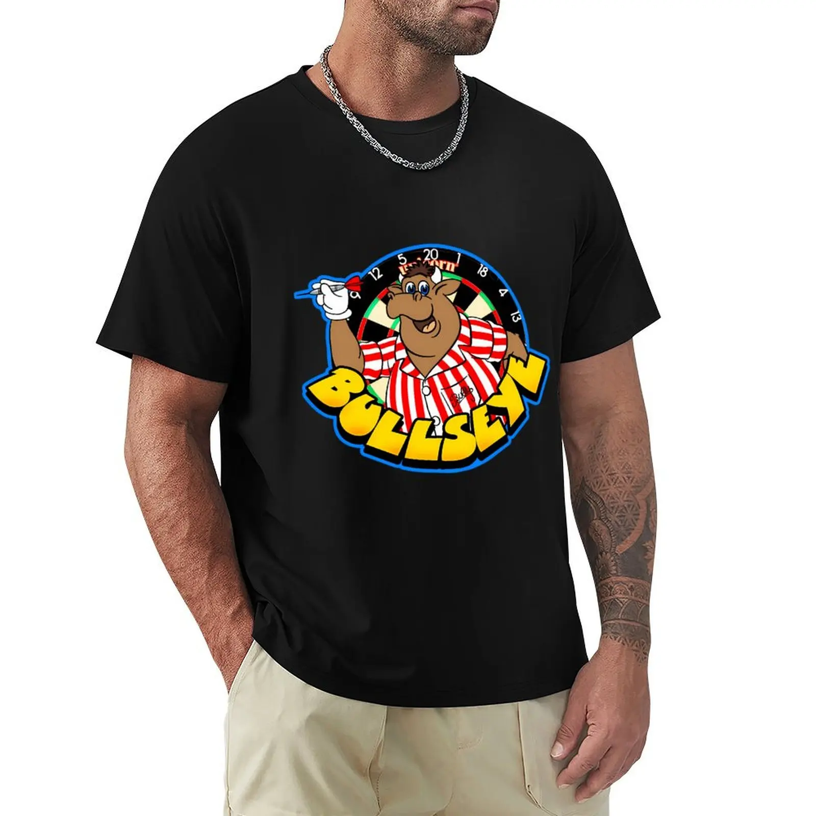 Bullseye Retro British Tv Game Show Jim Bowen T-Shirt Work Wear Breathable Tee